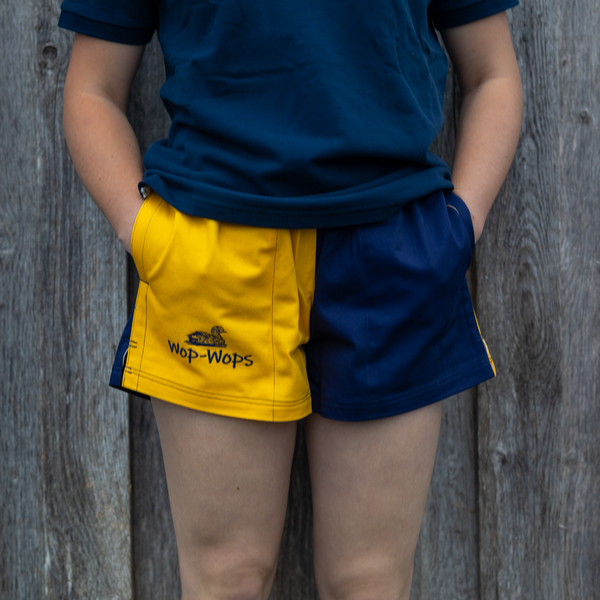 Wanaka Rugby Shorts (Yellow/Navy)