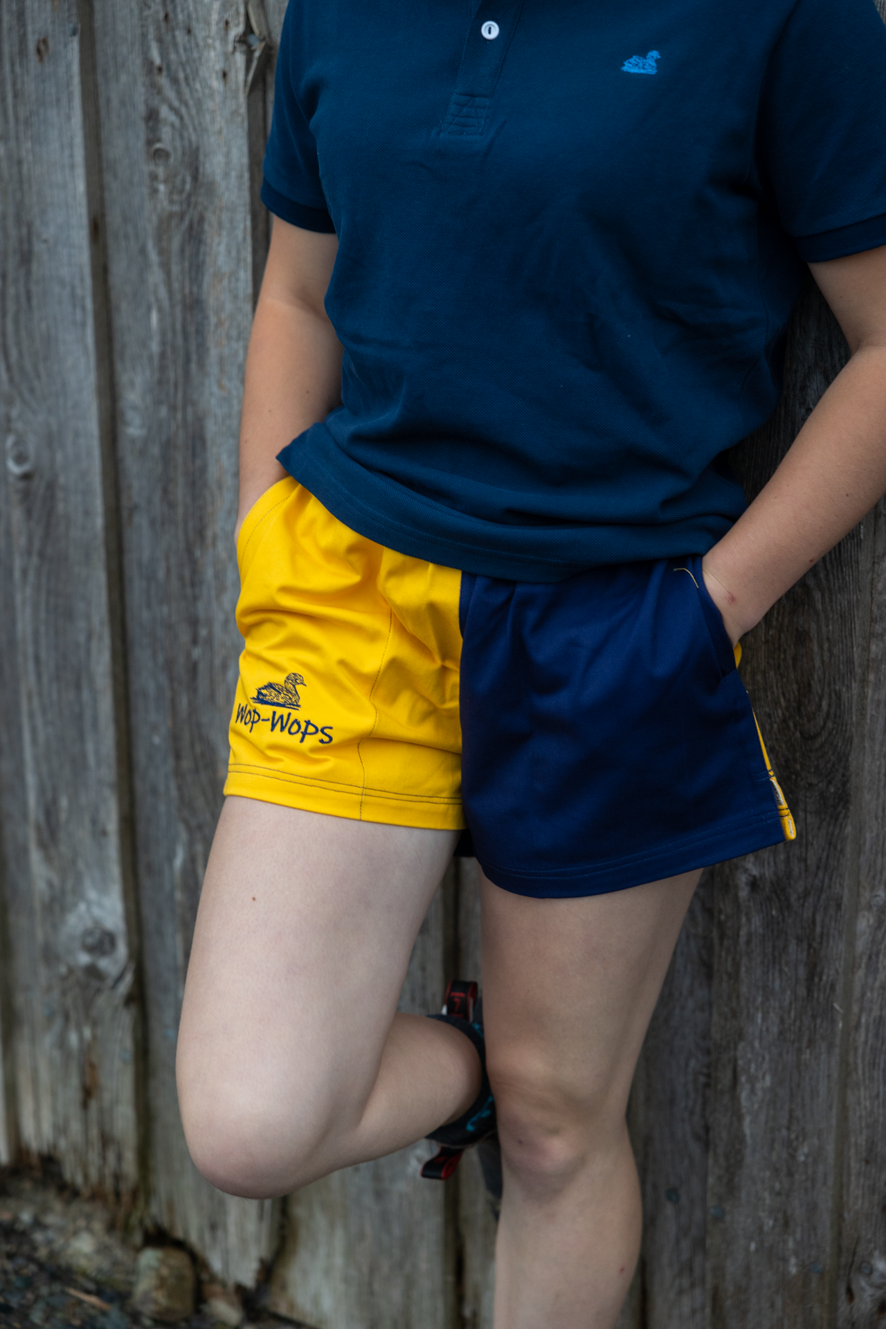 Wanaka Rugby Shorts (Yellow/Navy)