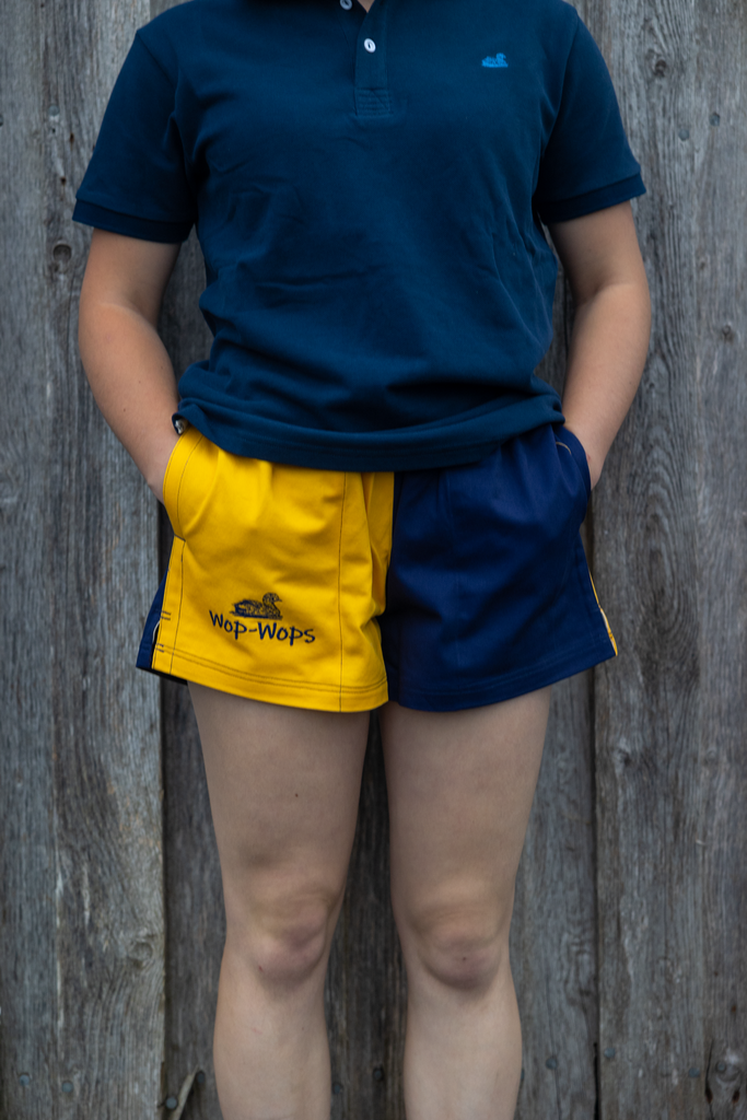 Wanaka Rugby Shorts (Yellow/Navy)