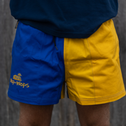 Wanaka Rugby Shorts (Yellow/Royal Blue)