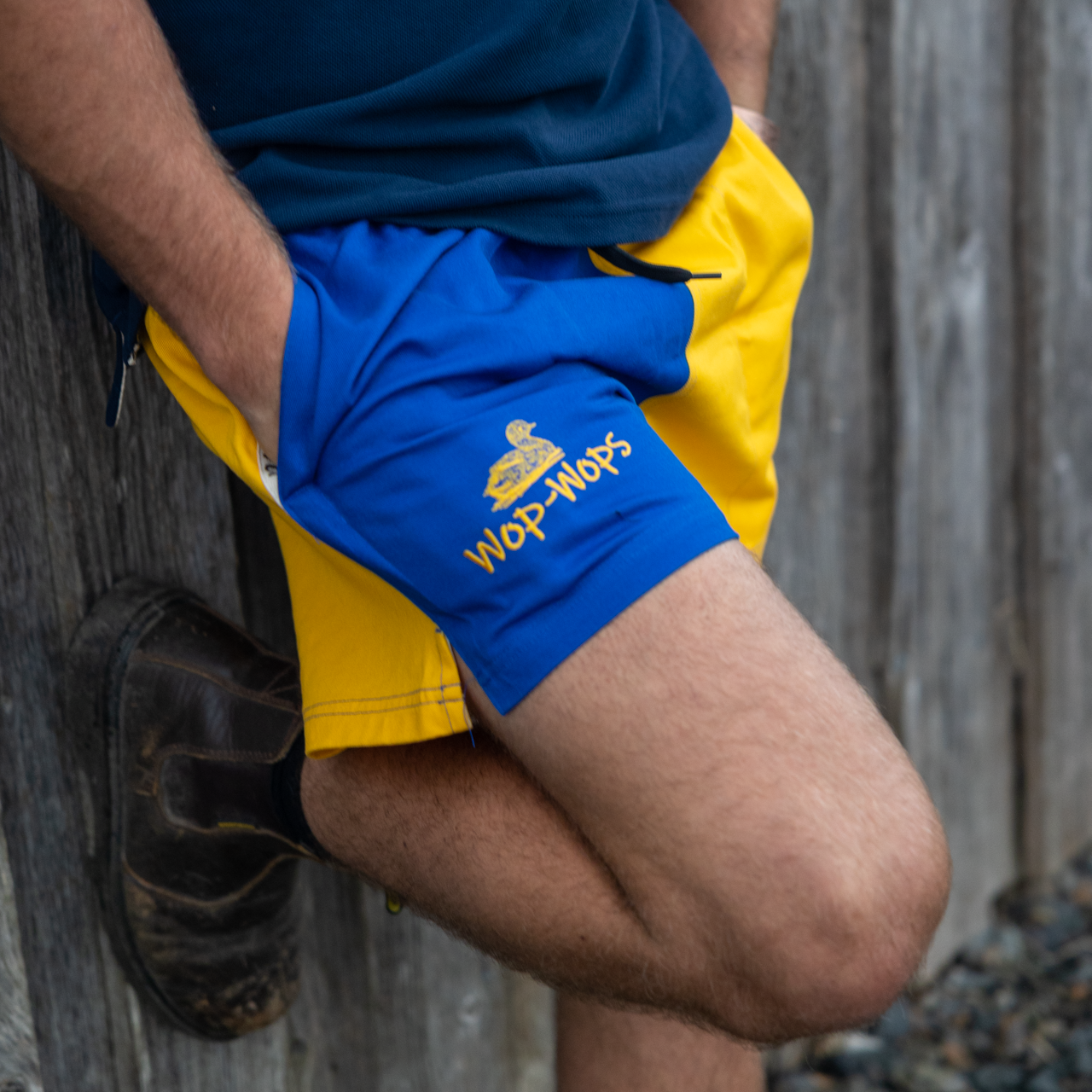 Wanaka Rugby Shorts (Yellow/Royal Blue)