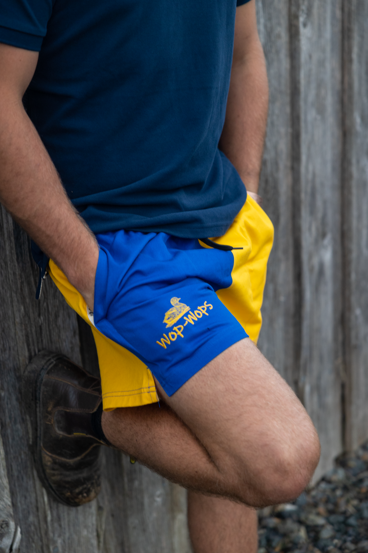 Wanaka Rugby Shorts (Yellow/Royal Blue)
