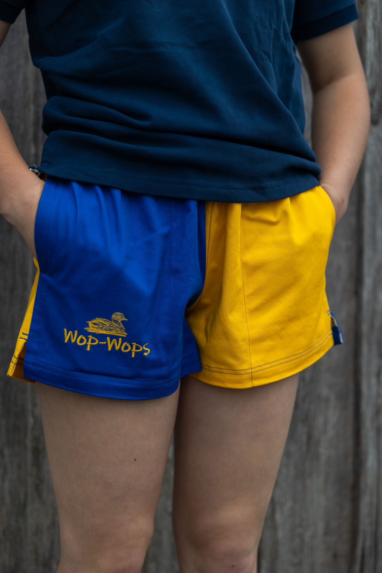 Wanaka Rugby Shorts (Yellow/Royal Blue)
