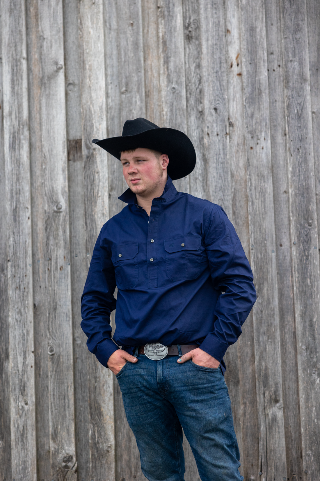 Waikari Work Shirt (Navy)