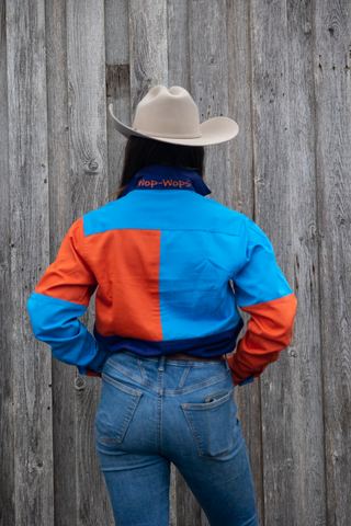 Rangiora Extreme Work shirt (Orange/Blue)