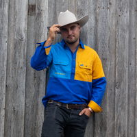 Rangiora Extreme Work Shirt (Yellow/Blue)