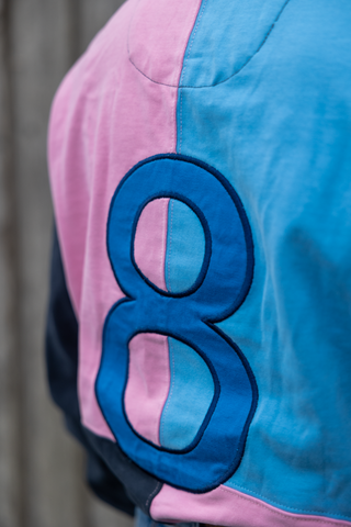 Vintage cut and sew Rugger (Pink,Blue,Navy)