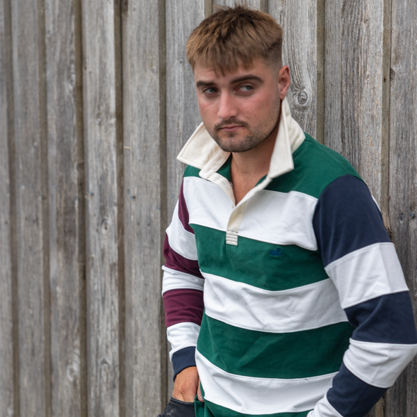 Rotorua Rugger (Navy,Burgundy,Green)