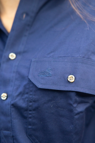 Women's Waikari Work Shirt (Navy)