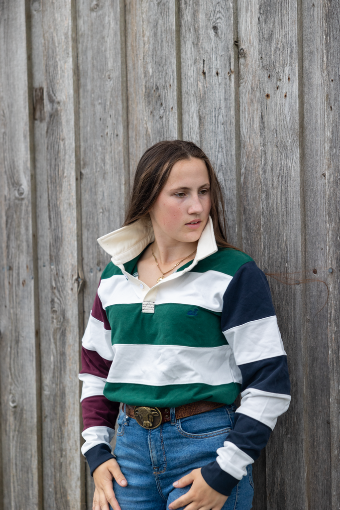 Rotorua Rugger (Navy,Burgundy,Green)