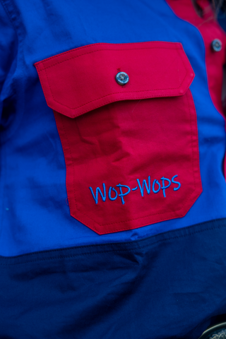 Rangiora Work Shirt (Red/Navy)