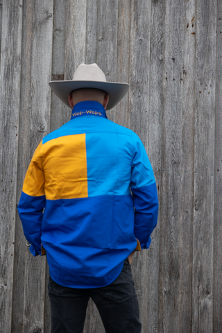 Rangiora Extreme Work shirt (Yellow/Blue)