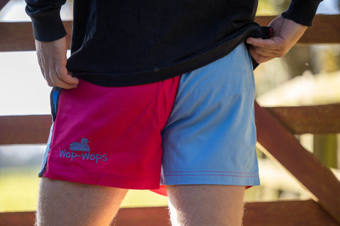 Wanaka Rugby Shorts (Pink&Pastel Blue)