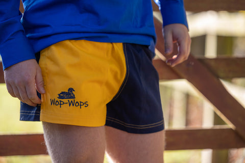 Wanaka Rugby Shorts (Yellow/Navy)