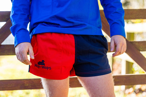Wanaka Rugby Shorts (Red/Navy)