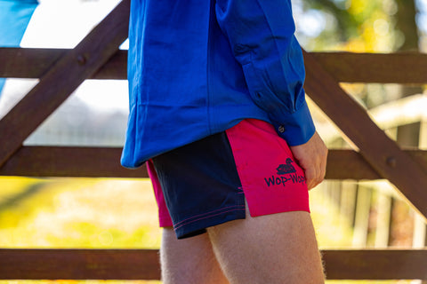 Wanaka Rugby Shorts (Hot Pink/Navy)