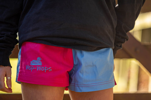 Wanaka Rugby Shorts (Pink&Pastel Blue)