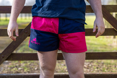 Jester Rugby Shorts (Hot Pink/Navy)